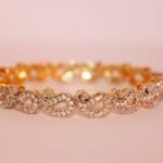 Woven beaded bracelet